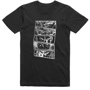 Anime Heroes V2 T-Shirt Black