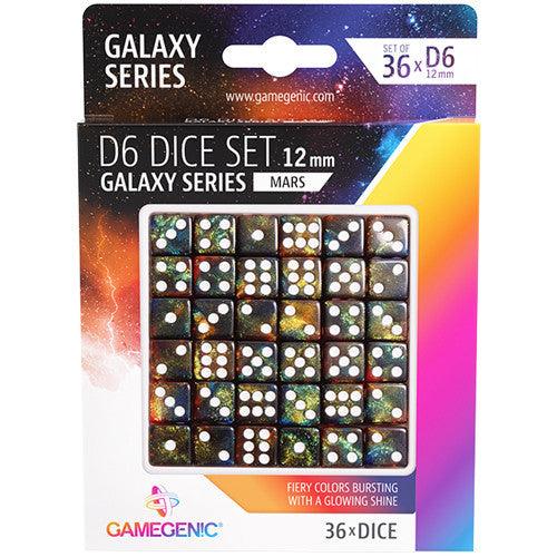 GameGenic - D6 Dice Set 12mm - Galaxy Series - Mars (36)
