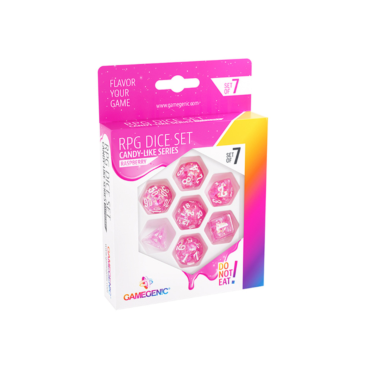 GameGenic - RPG Dice Set - Candy-like Series - Raspberry