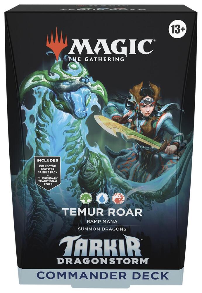 Magic The Gathering Tarkir Dragonstorm Commander Deck Temur Roar (Preorder, Ships 11 April)