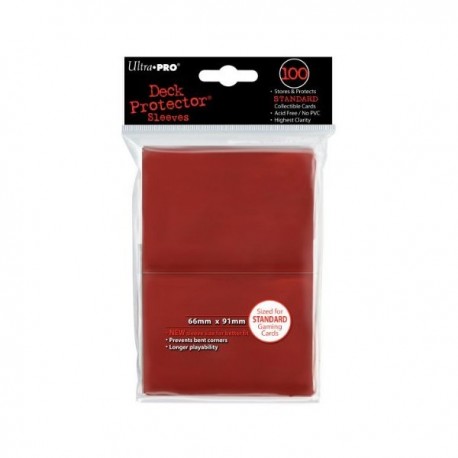 UP Standard Sleeves Red 100 Pack