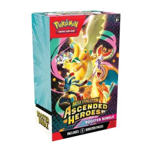 Pokémon TCG: Mega Evolution–Ascended Heroes Booster Bundle(Preorder)